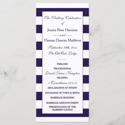 Het moderne Collectie van de marineslag Programmakaart (Voorkant)