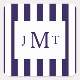 Het moderne Collectie van de marineslag Vierkante Sticker