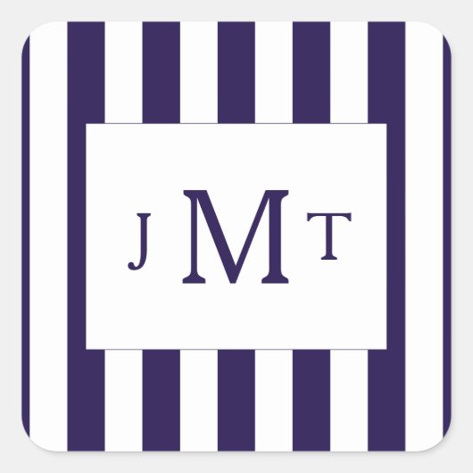 Het moderne Collectie van de marineslag Vierkante Sticker (Voorkant)