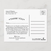 Het moderne Collectie van het Blauwe Bunting Weddi Briefkaart (Achterkant)