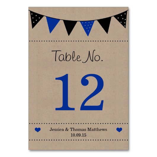 Het moderne Collectie van het Blauwe Bunting Weddi Kaart (Achterkant)