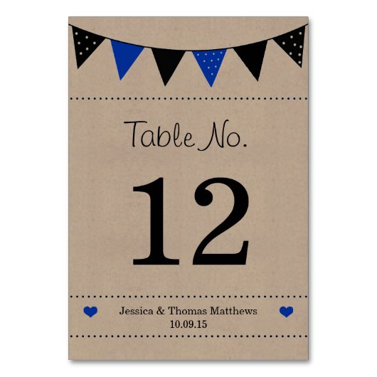 Het moderne Collectie van het Blauwe Bunting Weddi Kaart (Achterkant)