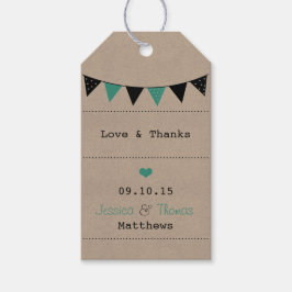 Het moderne Collectie van het Bunting Wedding van  Cadeaulabel