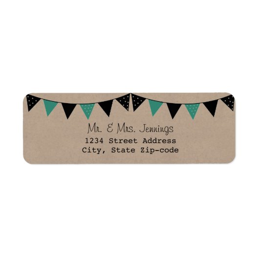 Het moderne Collectie van het Bunting Wedding van  Etiket (Voorkant)