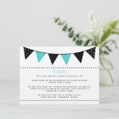 Het moderne Collectie van het Bunting Wedding van  Informatiekaartje (Staand voorkant)