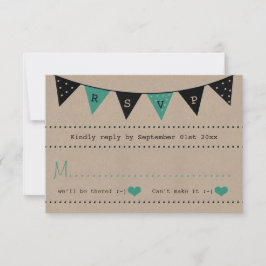 Het moderne Collectie van het Bunting Wedding van  RSVP Kaartje