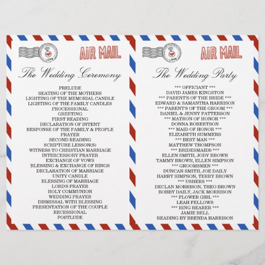 Het moderne Collectie van het luchtposthuwelijk (Achterkant)