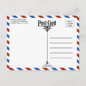 Het moderne Collectie van het luchtposthuwelijk Aankondigingskaart (Achterkant)