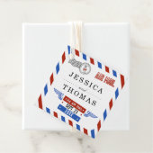 Het moderne Collectie van het luchtposthuwelijk Bedankjes Labels (In situ)