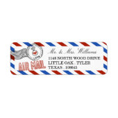 Het moderne Collectie van het luchtposthuwelijk Etiket (Voorkant)