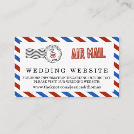Het moderne Collectie van het luchtposthuwelijk Informatiekaartje