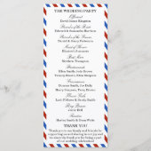 Het moderne Collectie van het luchtposthuwelijk Programmakaart (Achterkant)