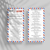 Het moderne Collectie van het luchtposthuwelijk Programmakaart