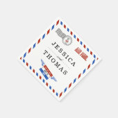 Het moderne Collectie van het luchtposthuwelijk Servetten (Hoek)