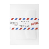 Het moderne Collectie van het luchtposthuwelijk Uitnodigingen Wikkel (Voorkant Voorbeeld)