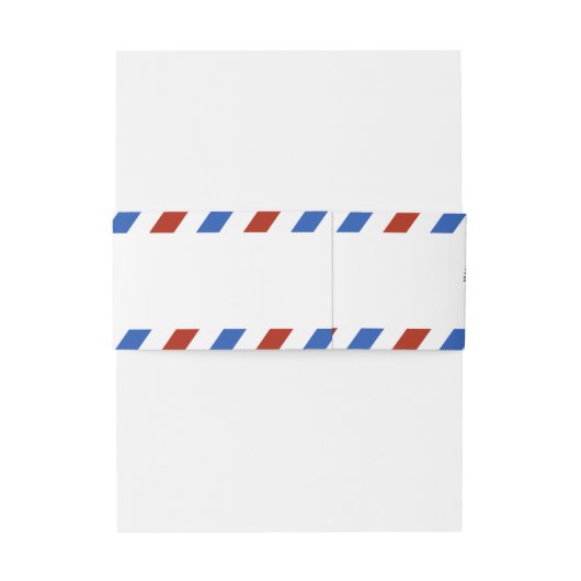 Het moderne Collectie van het luchtposthuwelijk Uitnodigingen Wikkel (Achterkant Voorbeeld)