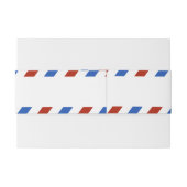 Het moderne Collectie van het luchtposthuwelijk Uitnodigingen Wikkel (Achterkant Voorbeeld)