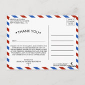 Het moderne Collectie van het luchtvervoer Briefkaart (Achterkant)