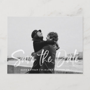 Het moderne die Borstel van de HandschriftWit spar Aankondigingskaart