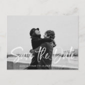 Het moderne die Borstel van de HandschriftWit spar Aankondigingskaart (Voorkant)