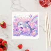 Het moderne dolfijn Baby shower Servet (Insitu)