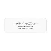 Het moderne Eenvoudige Elegant Elegant het Etiket  (Voorkant)