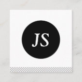 Het moderne Eenvoudige Elegante Stip van het Vierkante Visitekaartje (Voorkant)