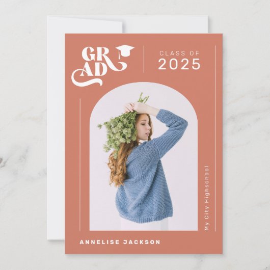 Het moderne elegante fotojaar van de typografie af aankondiging (Voorkant)