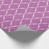 Het moderne elegante geweven paarse patroon van de cadeaupapier (Hoek)