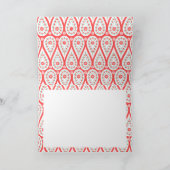 Het moderne Elegante Koraal Gepersonaliseerd Notitiekaartje (Binnen)