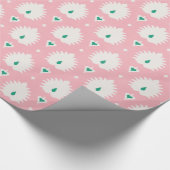 Het moderne elegante patroon van pastelkleur roze cadeaupapier (Hoek)