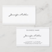 Het moderne, elegante stijlvolle design van het sc visitekaartje (Voorkant / Achterkant)