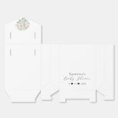 Het moderne Elephant Greenery Baby shower Bedankdoosjes (Ongevouwen)