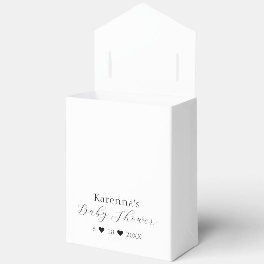 Het moderne Elephant Greenery Baby shower Bedankdoosjes (Open)