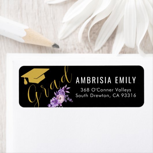 Het moderne Etiket van het Adres van de Terugkeer  (Insitu)