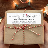 Het moderne Etiket van het Adres van de Terugkeer 