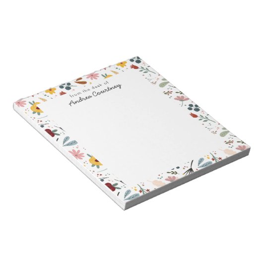 Het moderne flessenpatroon van de klauw van het bu notitieblok (Schuin)