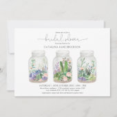 Het moderne Floral Terrarium Fiesta Vrijgezellenfe Kaart (Voorkant)