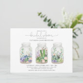 Het moderne Floral Terrarium Fiesta Vrijgezellenfe Kaart (Staand voorkant)