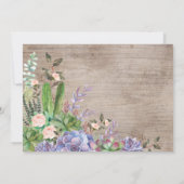 Het moderne Floral Terrarium Fiesta Vrijgezellenfe Kaart (Achterkant)