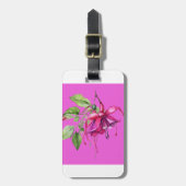 Het moderne Fuschia Bagagelabel (Voorkant verticaal)
