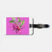 Het moderne Fuschia Bagagelabel (Achterkant horizontaal)