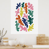 Het moderne, geïnspireerde ontwerp van de Cutouts Poster (Keuken)