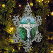 Het moderne geloof Johannes 3:16 Tin Sneeuwvlok Ornament