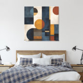 Het moderne geometrische Abstracte canvas - Mid-Ce (Insitu (Slaapkamer))