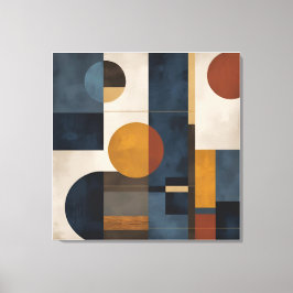 Het moderne geometrische Abstracte canvas - Mid-Ce