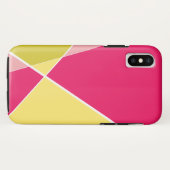 Het moderne Geometrische Dwars Fuchsiakleurig Case-Mate iPhone Case (Achterkant (horizontaal))