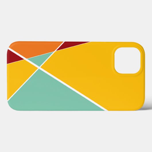 Het moderne Geometrische Dwars Tropische Hoesje (Achterkant (horizontaal))