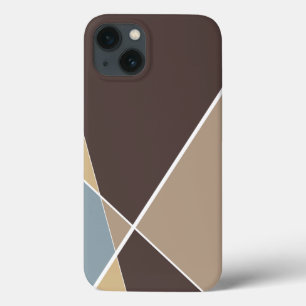 Het moderne Geometrische DwarsHoesje van Mocha van Case-Mate iPhone Case