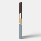 Het moderne Geometrische DwarsHoesje van Mocha van Case-Mate iPhone Case (Achterkant / Rechts)